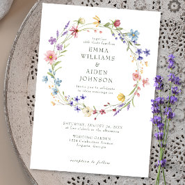 Convites Casamento Rustic Chic Wreath Garden