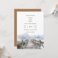 Casamento Rustic Coastal Wooden Boardwalk Art Beac