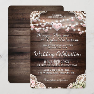Convites Casamento Rustic Country