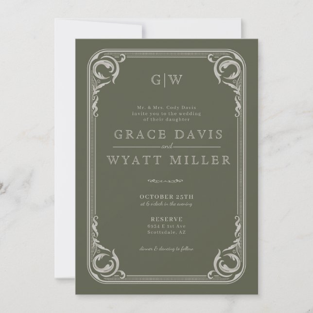 Convites Casamento Rustic Country Western (Frente)