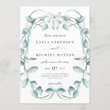 Casamento Rustic Dusty Blue Eucalyptus Greenery
