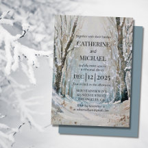Casamento Rustic Dusty Blue Forest Watercolor