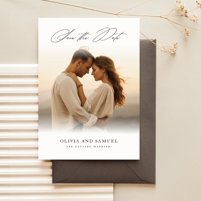 Convites Casamento Rustic Elegante De Foto De Luxo Salva A  (Criador carregado)