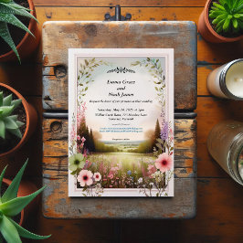 Convites Casamento Rustic Floral Countryside