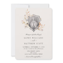 Casamento Rustic Floral Monogramas Crest