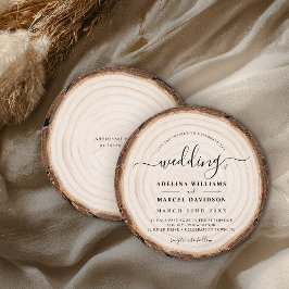 Convites Casamento Rustic Modern Wood Natural Elegant Barn