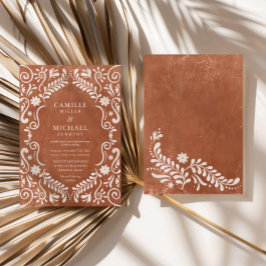 Convites Casamento Rustic Papel Picado Mexicano