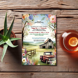 Convites Casamento Rustic Redneck