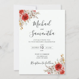 Convites Casamento Rustic Rosa Country