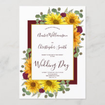 Casamento Rustic Sunflower Burgundy Rosas Country