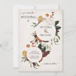 Convites Casamento Rustic Terracotta Boho