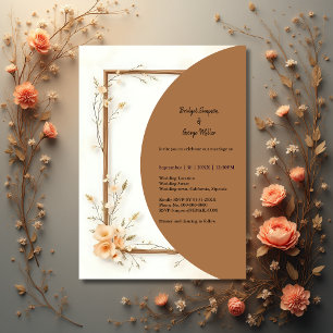 Convites Casamento Rustic Terthy Floral Harmonia