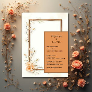 Convites Casamento Rustic Terthy Floral Harmonia