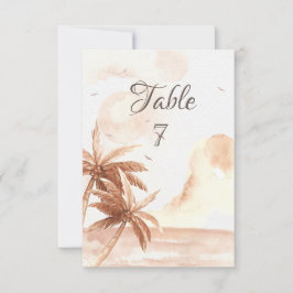Convites Casamento Rustic Tropical Palms