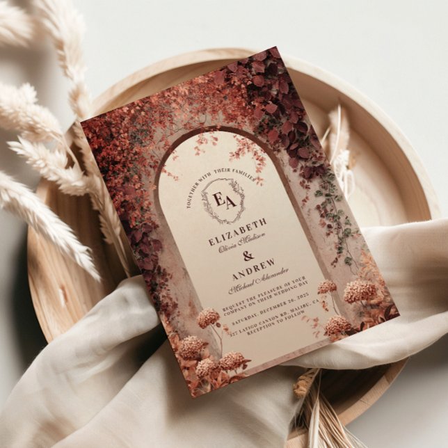 Convites Casamento Rustic Vineyard Archway (Criador carregado)