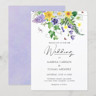 Convites Casamento Rustic Watercolor