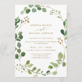 Convites Casamento Rustic Watercolor Eucalyptus Greenery Wo