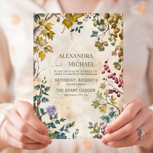 Convites Casamento Rustic Watercolor Woodland