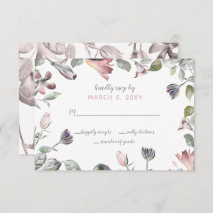 Convites Casamento Rustic Wild Flowers