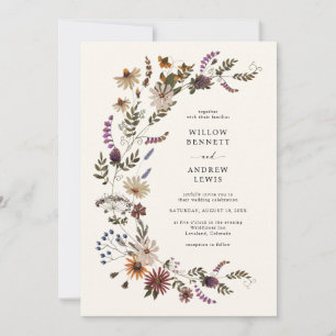 Convites Casamento Rustic Wildflower