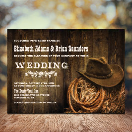 Convites Casamento Rustic Wood Western