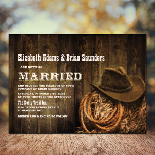 Convites Casamento Rustic Wood Western
