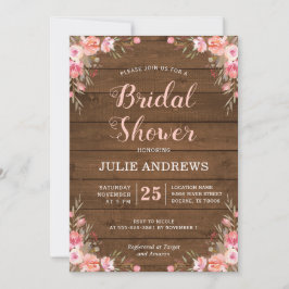 Convites Casamento Rústico Chá de Noiva Country Chic Floral