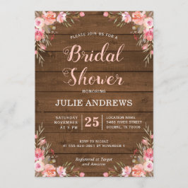 Convites Casamento Rústico Chá de Noiva Country Chic Floral