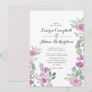 Convites Casamento Rústico com Verde Eucalipto Rosa Choque