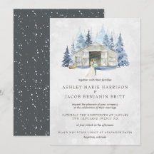 Casamento Rústico de Inverno com Evergreen Barn