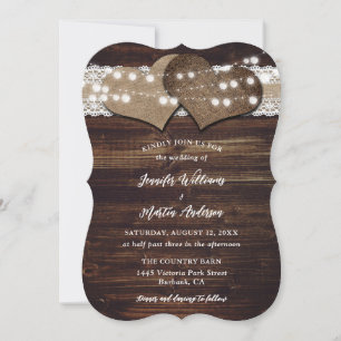 Convites Casamento Rústico de Madeira e Casamento de Locai