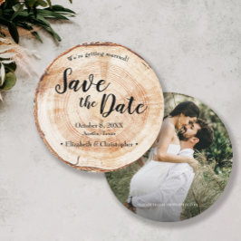 Convites Casamento Rústico Foto de Salve a data Grão de Mad