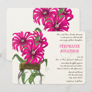 Convites Casamento Rústico Romântico de Flor Selvagem Mas