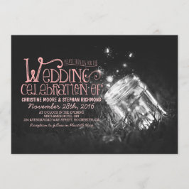 Convites Casamento Rústico Romântico de Mason jar e vagalum