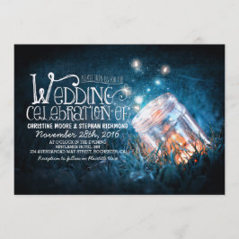Convites Casamento Rústico Romântico de Mason jar e vagalum