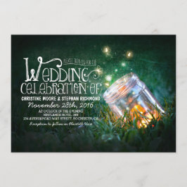 Convites Casamento Rústico Romântico de Mason jar e vagalum
