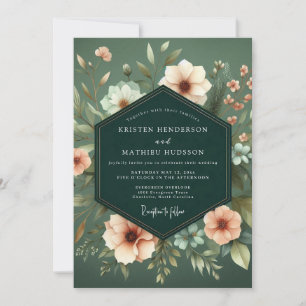 Convites Casamento Sage Blush Chiaroscuro