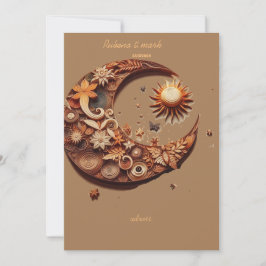 Convites casamento salvar a data da escultura de madeira