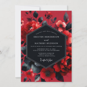 Convites Casamento Scarlet Moody Bloom