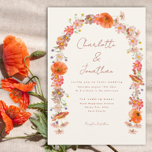 Convites Casamento Selvagem Boho de Outono