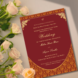 Convites Casamento Sikh Elegante | Casamento Punjabi