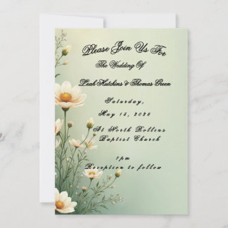 Convites Casamento simples