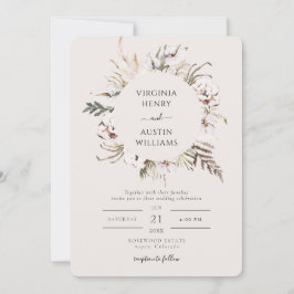 Convites Casamento Simples Boho