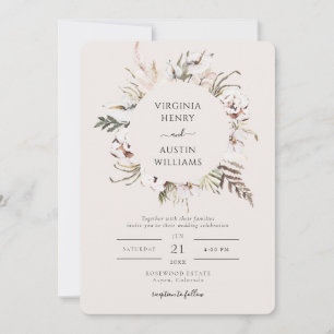 Convites Casamento Simples Boho