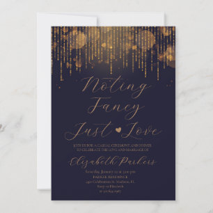 Convites Casamento Simples de Azul Marinho Nada Chique Só A