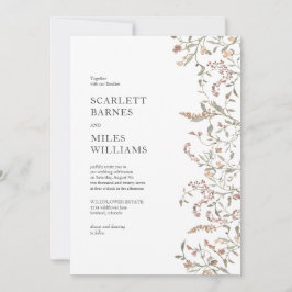 Convites Casamento Simples De Boho Botânico