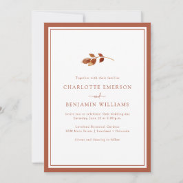 Convites Casamento Simples de Outono