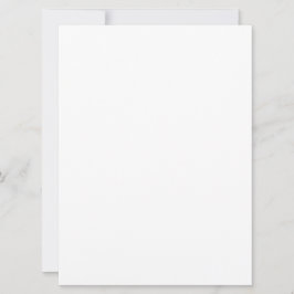 Convites Casamento simples de Vazio branco de 6,5" x 8,75"