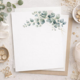 Convites Casamento Simples de Vazio Eucalyptus