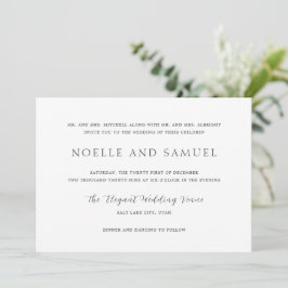 Convites Casamento Simples e Elegante